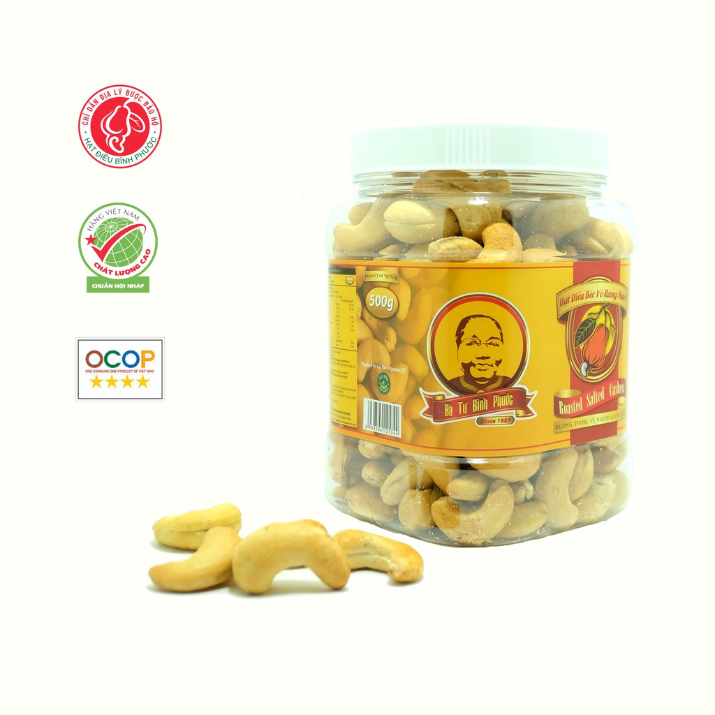 Hạt Điều Bóc Vỏ Bà Tư Bình Phước Hộp 500g