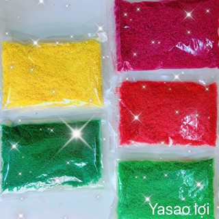  bột rêu nhựa gói 100gr mô phỏng rêu cỏ lá cây tiểu cảnh bonsai,rêu thủy sinh. 