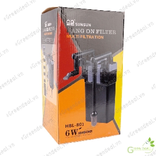 [BH 01 tháng] SUNSUN - Filter HBL-801 | Máy lọc treo cho hồ cá thuỷ sinh