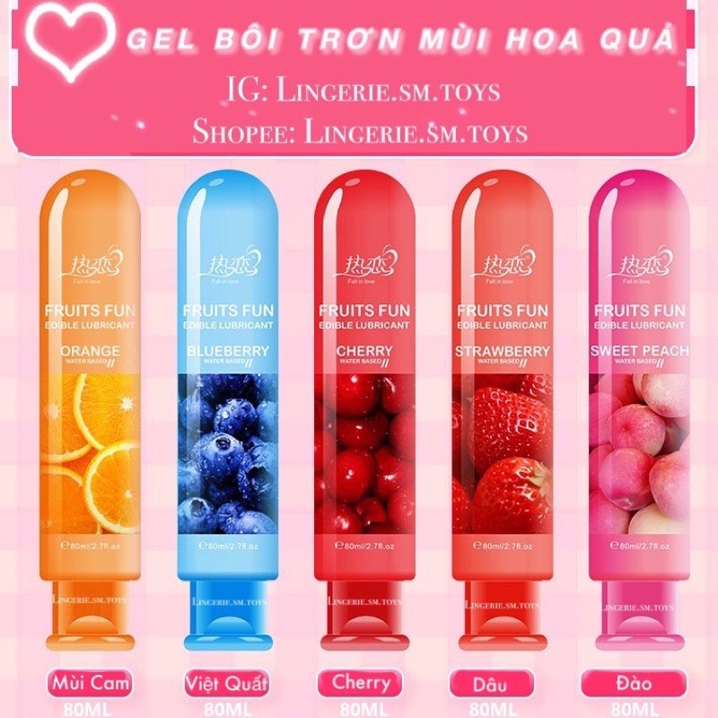 Gel bôi trơn FRUITS FUN mùi hoa quả tự nhiên