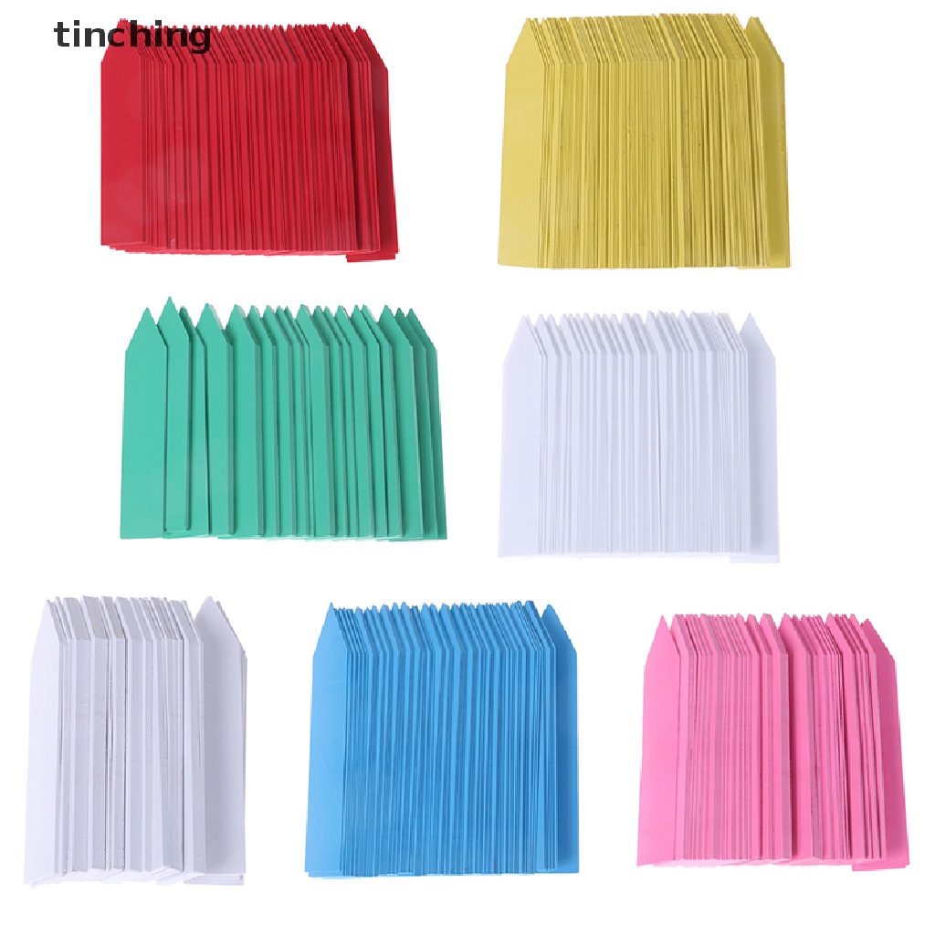 100 tag đánh dấu cây trồng 10x2cm bằng nhựa mới