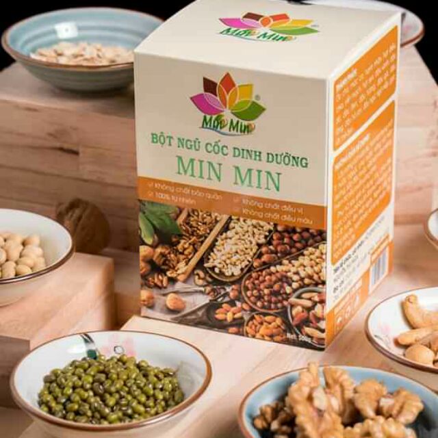 Ngũ cốc dinh dưỡng- ngũ cốc bà bâù- ngũ cốc lợi sữa min min combo 3 hũ (500g)