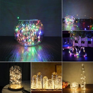 Đèn đom đóm (fairy light) 2m - nhiều màu