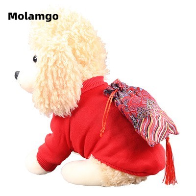 Sườn Xám Họa Tiết Hoa Xinh Xắn Cho Thú Cưng