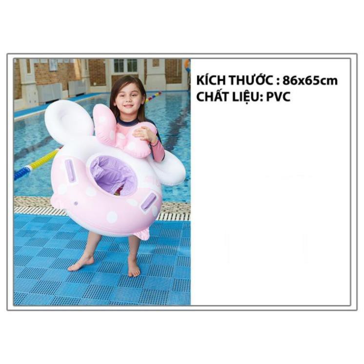 Phao Bơi Xỏ Chân Chống Lật An Toàn Cho Bé Họa Tiết Mickey Dễ Thương SS-001188