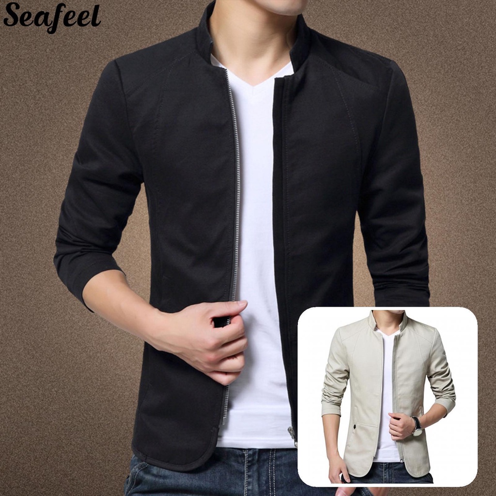 Áo Khoác Cổ Đứng Size Lớn Thời Trang Công Sở Thanh Lịch