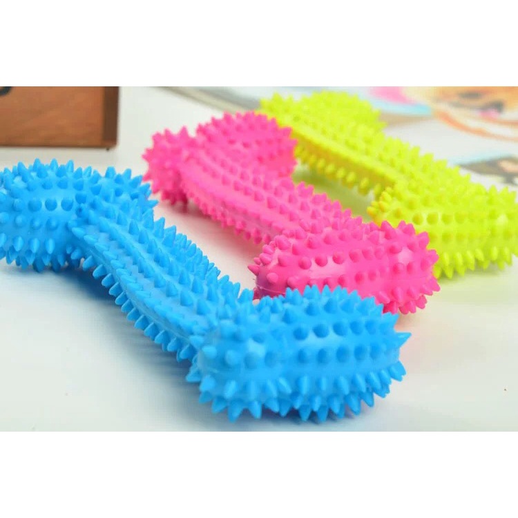 Đồ Chơi Cao Su Tự Nhiên Hình Xương Có Gai Luyện Tập Răng Cho Pet Cưng