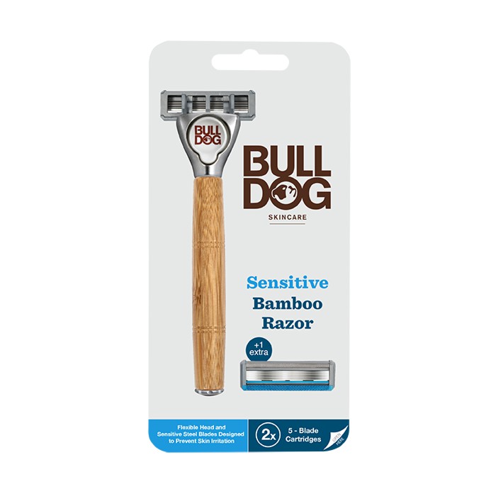 Dao Cạo Râu BULL DOG Sensitive Bamboo Razor - Hàng Chính Hãng