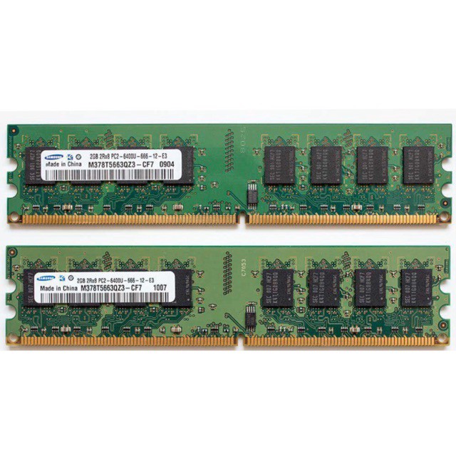 Ram PC DDR2 2GB BUS 667/800 chính hãng