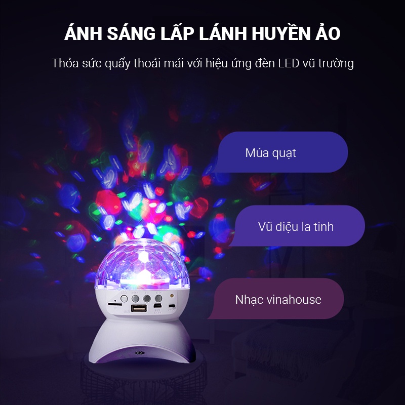 Loa bluetooth L-740 đèn led 7 màu lấp lánh cực đẹp,nghe nhạc usb, kết nối bluetooth cực nhanh