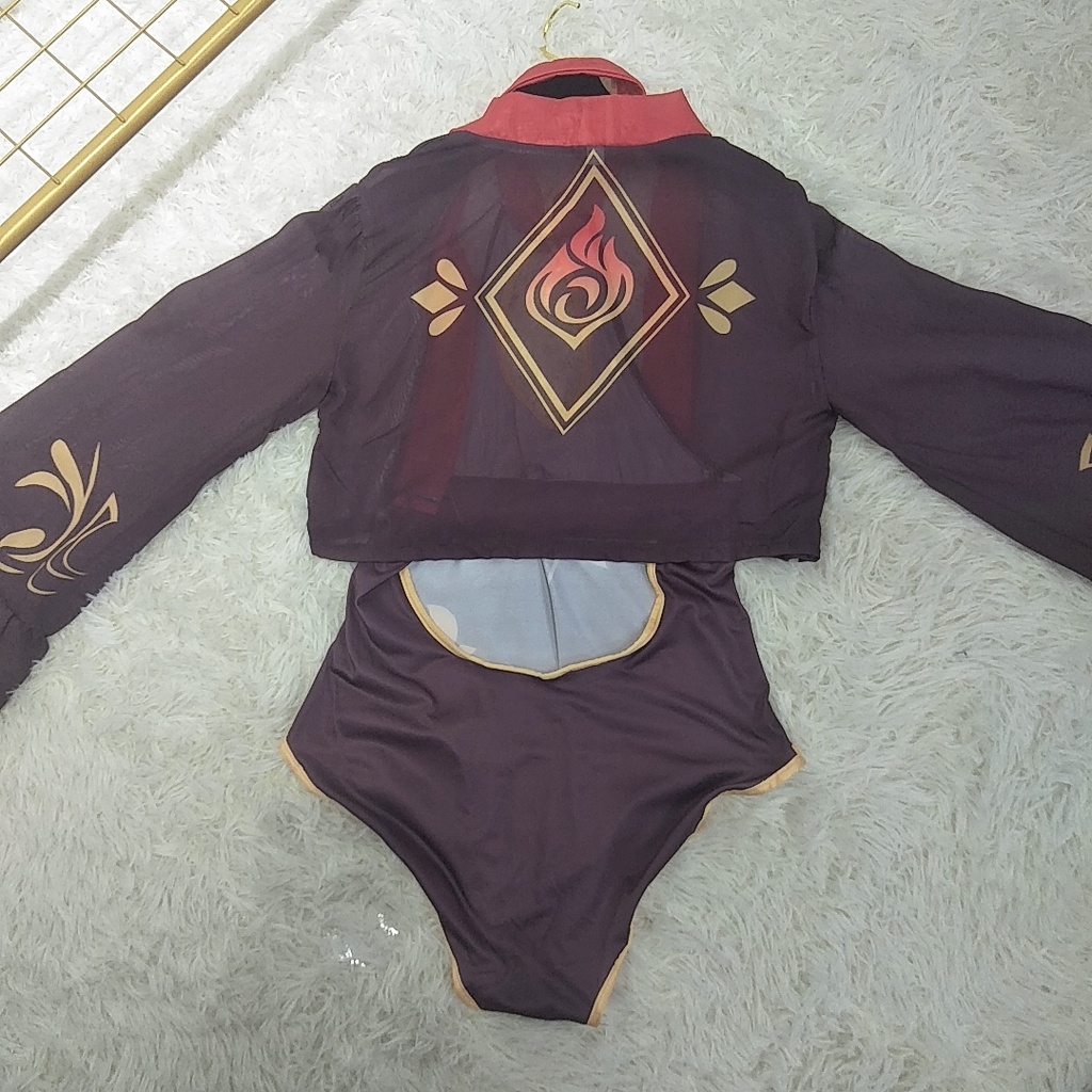 Anime Game Genshin  Bộ Đồ Bơi Bikini Hóa Trang Nhân Vật Hina Lisa Hu Tao Quyến Rũ Cho Nữ