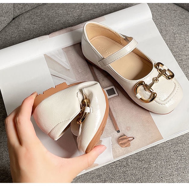 Giày Búp Bê Da Đế Mềm Dễ Phối Đồ Thời Trang Xuân Hè Phong Cách Hàn Quốc Cho Bé Gái 5