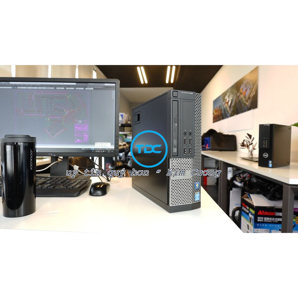 Case máy tính để bàn Dell Optiplex 7020 - 3020 Core i3 4130, Ram 8GB,  SSD 120GB.Quà Tặng.Hàng Nhập Khẩu.