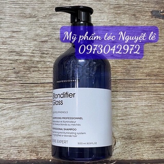 Dầu gội khử vàng L’Oréal Magnesium Silver 500ml cho tóc xám, bạc (New 2021)