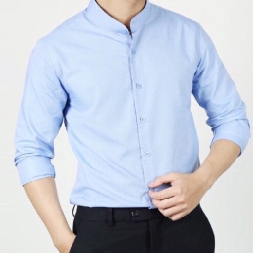 Áo Sơ Mi Nam Cổ Tàu Dài Tay Cao Cấp Hàng VNXK | BigBuy360 - bigbuy360.vn