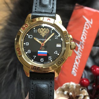 Đồng hồ nam Vostok máy cơ lên giây, size mặt 40, size dây 18. Đồng hồ Nga Vostok Komandirskie 439646