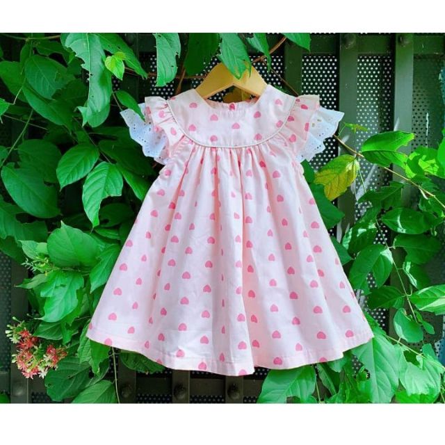 váy bé gái trái tim