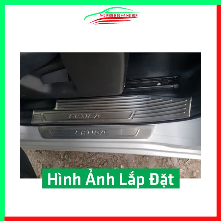 [Ertiga 2019-2020] Bộ Nẹp Bước Chân Trong Ngoài Inox Ô Tô Ertiga 2019 2020