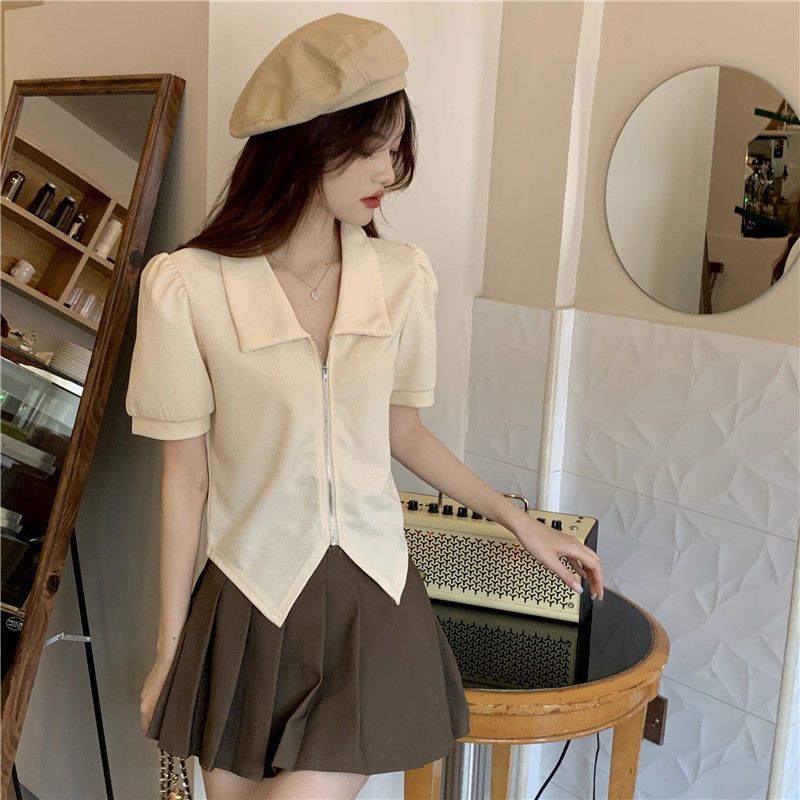 Áo Thun Dài Tay Dáng Ngắn Lệch Tà Thời Trang Cho Nữ JL-TX-532