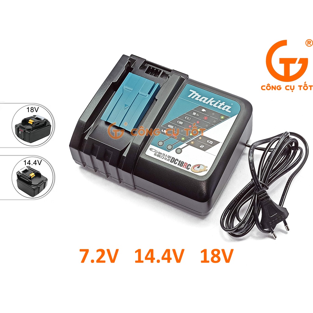Đế sạc pin Li-ion 14.4-18V, Ni-MH 7.2-14.4V Makita
