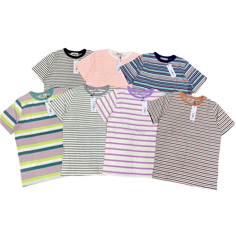 ÁO THUN SỌC TAY NGẮN