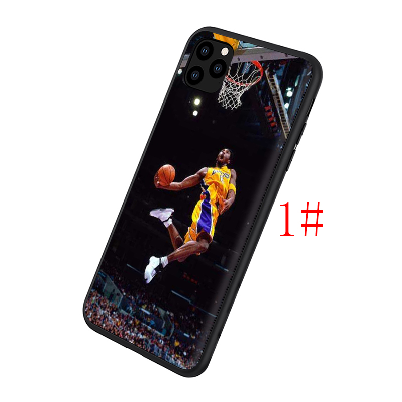 Ốp Lưng Silicone Mềm In Hình Cầu Thủ Bóng Rổ Lebron James Kobe Cho Iphone 11 12 Pro Mini Xs Max X Xr