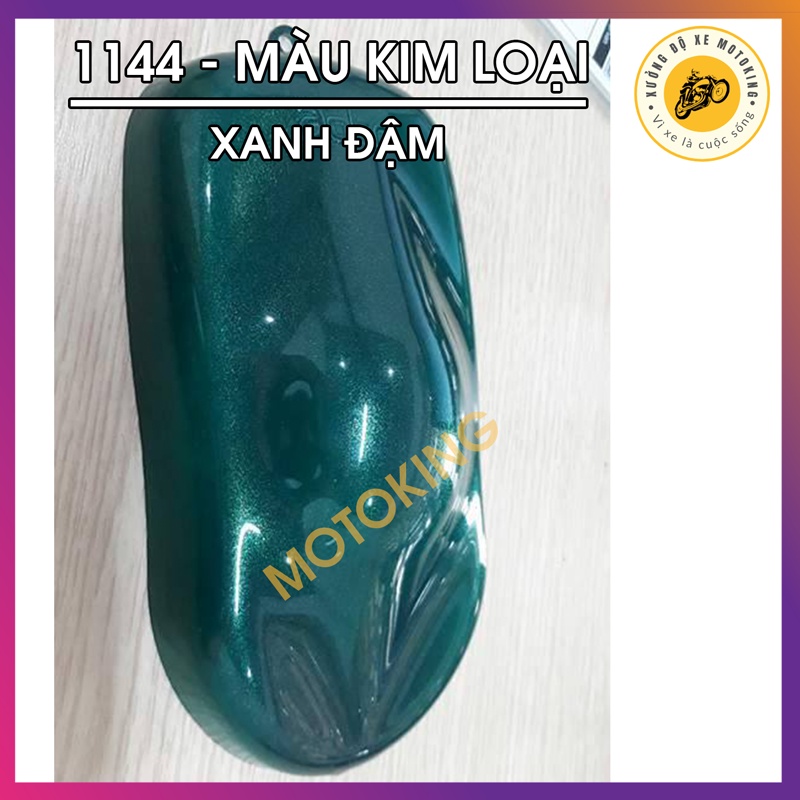 Sơn Samurai xanh đậm lấp lánh ánh kim 1144** - chai sơn xịt chuyên dụng dành cho sơn xe máy, ô tô