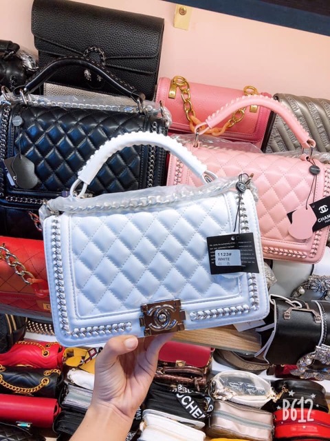 Túi Ô Trám Viền Xích Bạc ( Fullbox ) | BigBuy360 - bigbuy360.vn