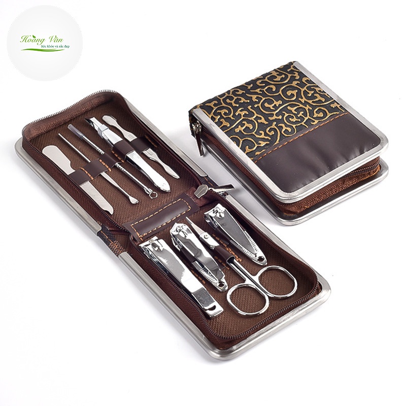 Bộ dụng cụ làm móng 9 món làm bằng inox (thép không gỉ)