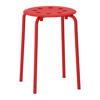 Mua  Mã LIFEBKA5 giảm 10% tối đa 1 Triệu đơn 500k  Ghế đẩu tròn chân sắt IKEA Marius - đỏ