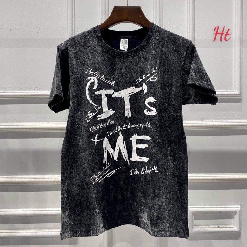 Áo loang đen chữ IT ME H2U754