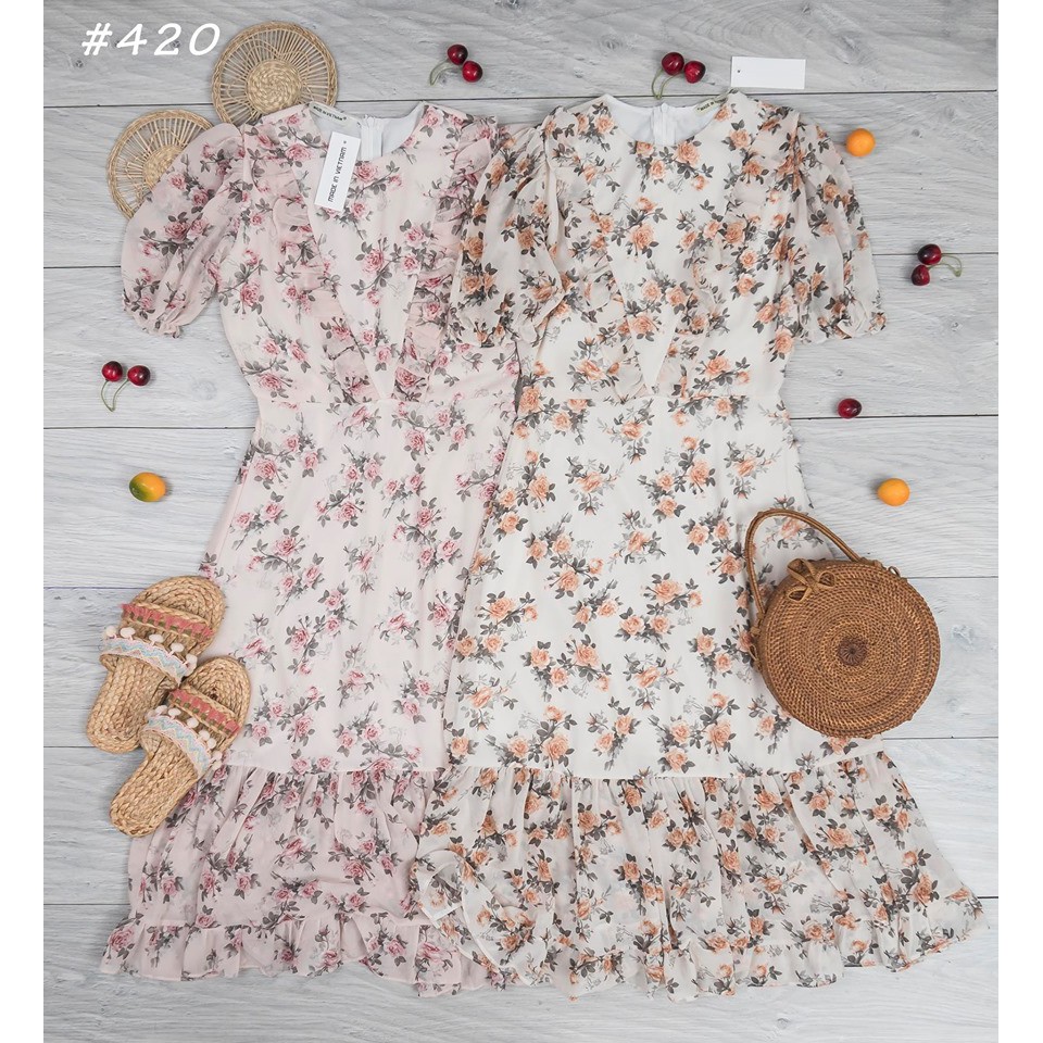 Đầm hoa lai bèo thời trang / Ảnh thật | BigBuy360 - bigbuy360.vn