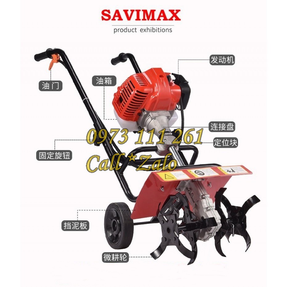 Máy xới đất mini Honda GX35 động cơ 4 thì