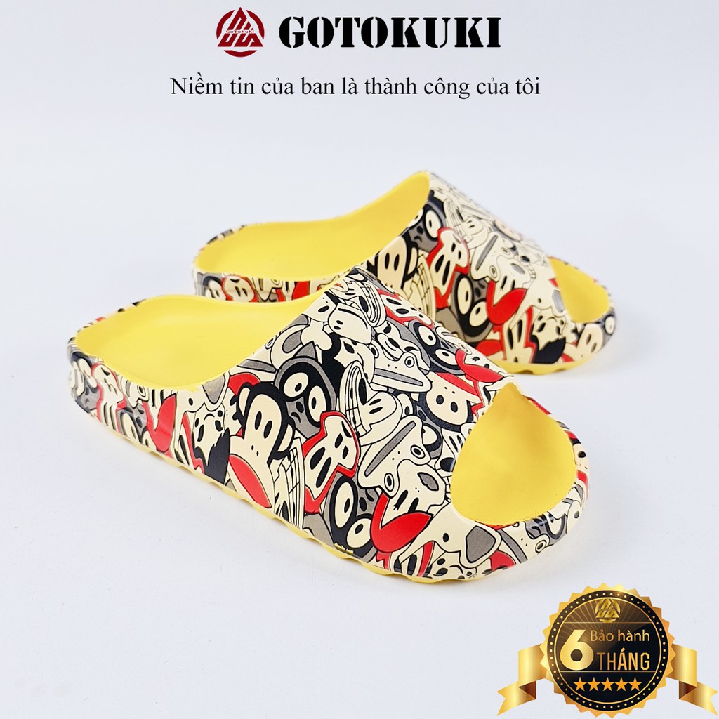 Xả size 36 Dép bánh mỳ nữ quai ngang mẫu mới 2021 đúc nguyên khối 9020+9