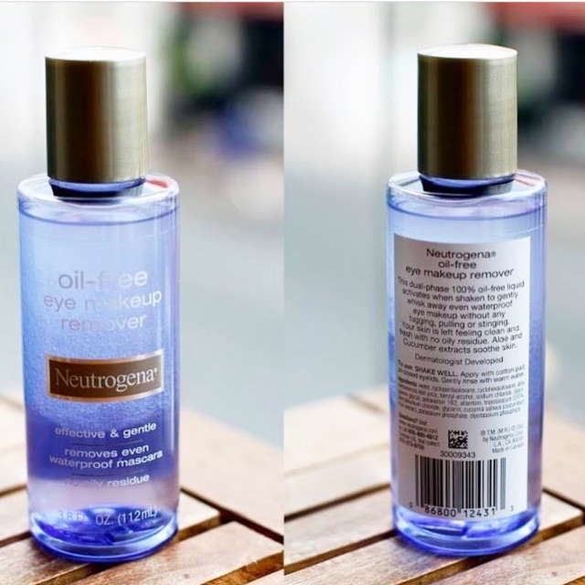 Tẩy trang mắt môi Neutrogena Oil-Free Eye Makeup Remover 112ml