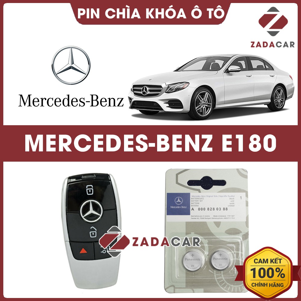 Pin chìa khóa ô tô Mercedes E180 chính hãng Mercedes sản xuất tại Indonesia 3V Panasonic