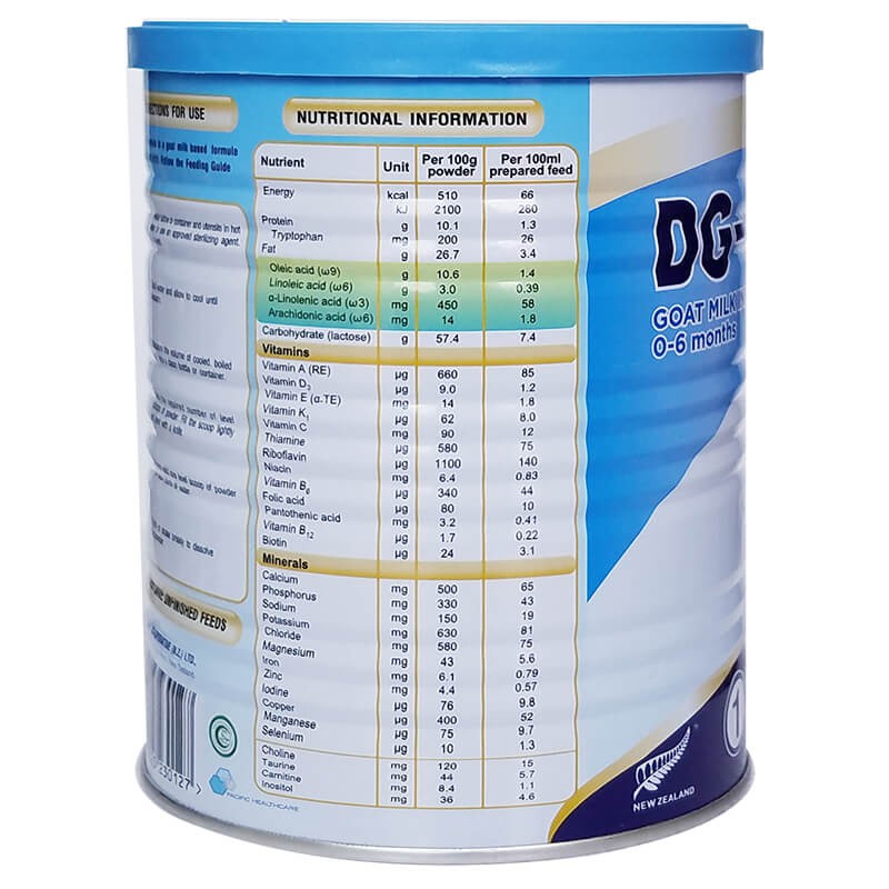 Sữa Dê DG 1 400g (Date 2024)