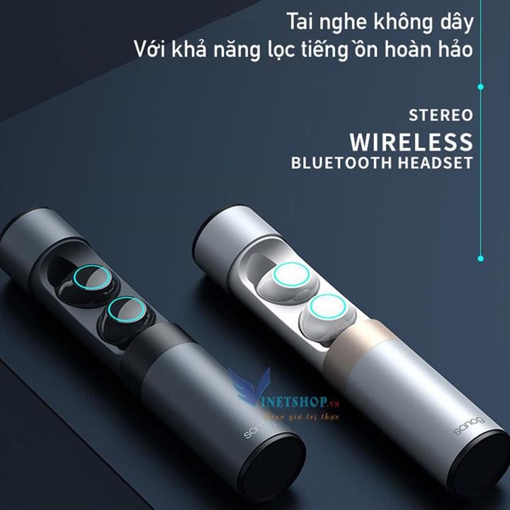 Tai Nghe Bluetooth 5 0 – Tai Nghe Cảm Ứng Cao Cấp Sanag J1