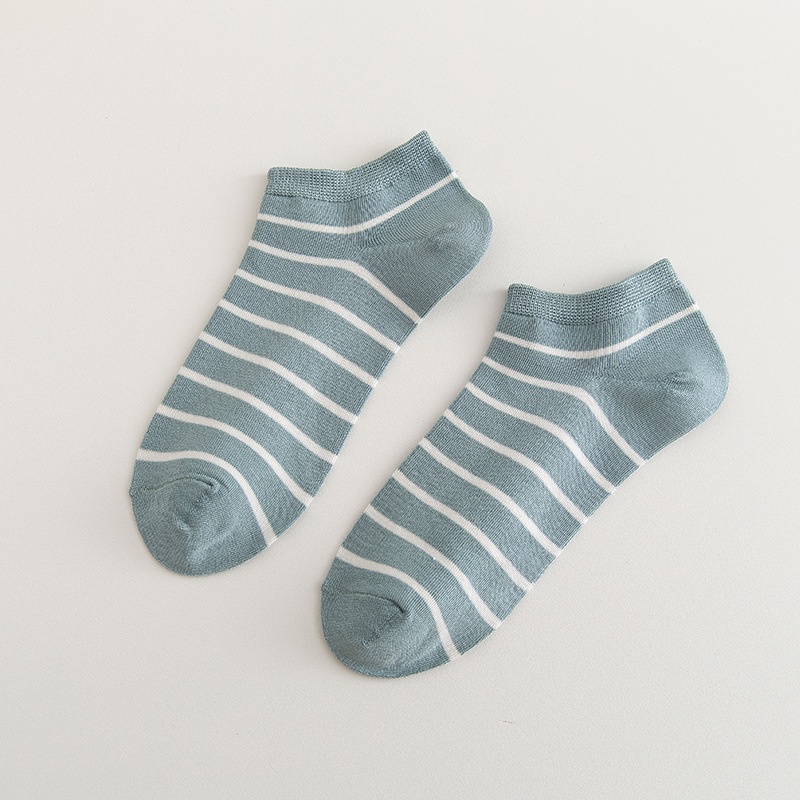 Set 5 Đôi Tất Cotton Cổ Thấp Xinh Xắn Hợp Thời Trang Xuân Hè Cho Bạn Gái