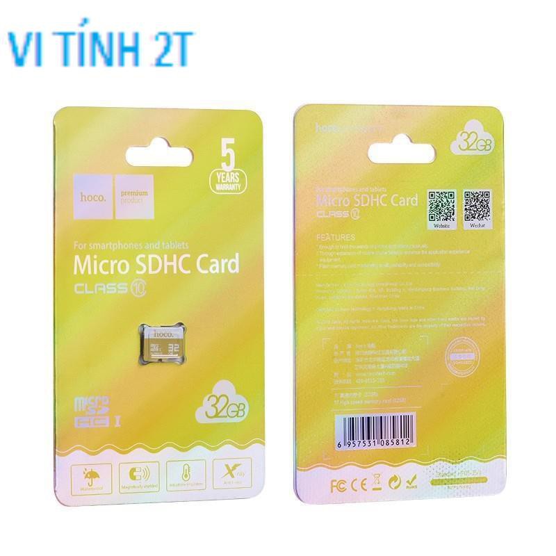 [TẶNG KÈM QUÀ] Thẻ nhớ Hoco 32Gb Class 10 tốc độ cao (hàng chính hãng, BH 1 năm)