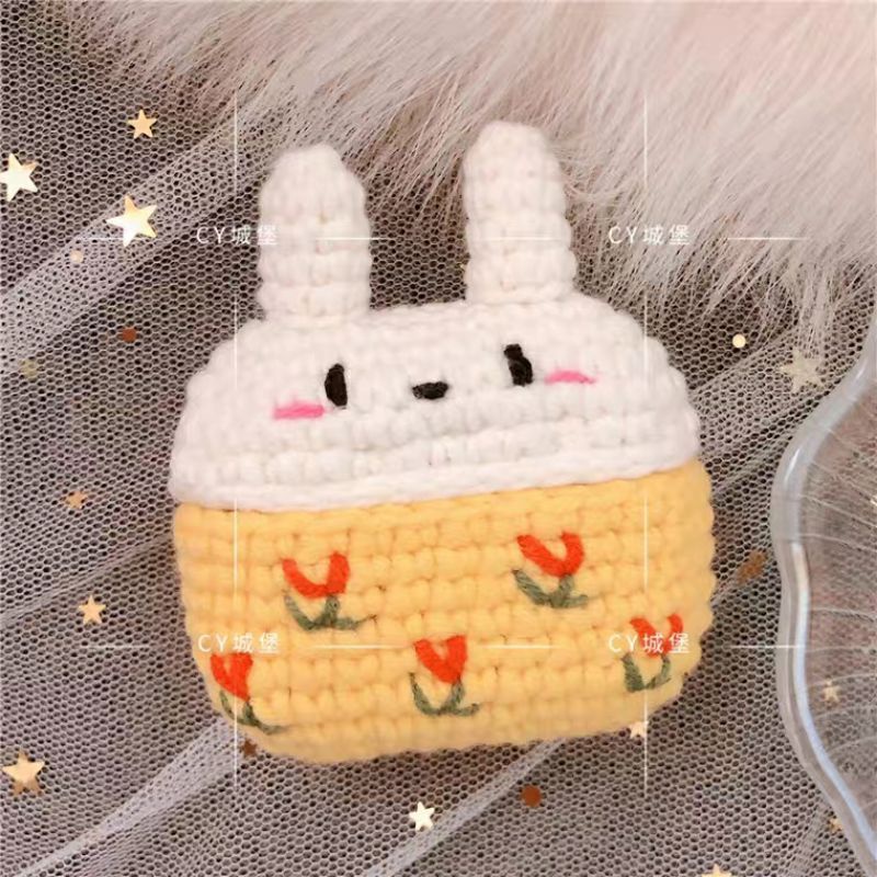 Vỏ ốp airpod 1/2/3/pro/pro4 Thỏ May Mắn _ handmade