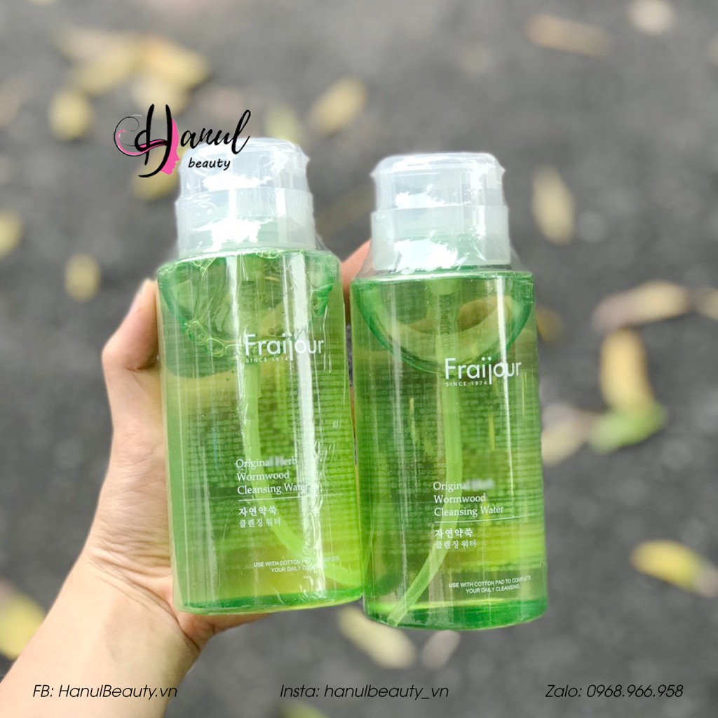 Nước tẩy trang FRAIJOUR Thảo Mộc Original Herb Wormwood Cleansing Water 300ml