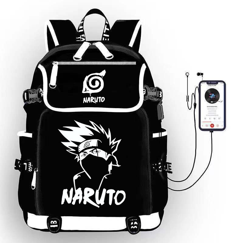 Balo nắp ngang in hình NARUTO Boruto Itachi nhiều mẫu mới thiết kế thông minh cặp sách đi học cho nam nữ