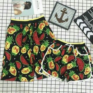 Quần cặp trái cây đi biển chất đẹp SN162 QSC001