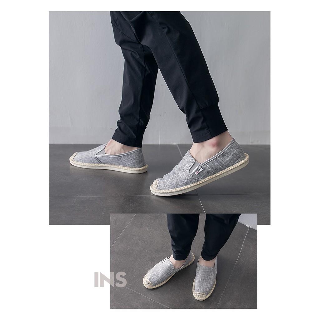 Slip on nam 2019 - Giày lười vải nam cao cấp - 3 màu đen, xám và be - Mã SP 2917 hàng Quảng Châu | BigBuy360 - bigbuy360.vn