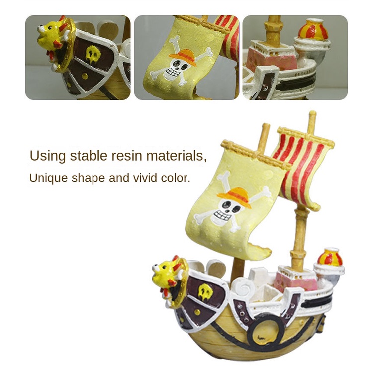 Tàu Ngầm Hải Tặc sunken Bằng Nhựa resin Trang Trí Bể Cá