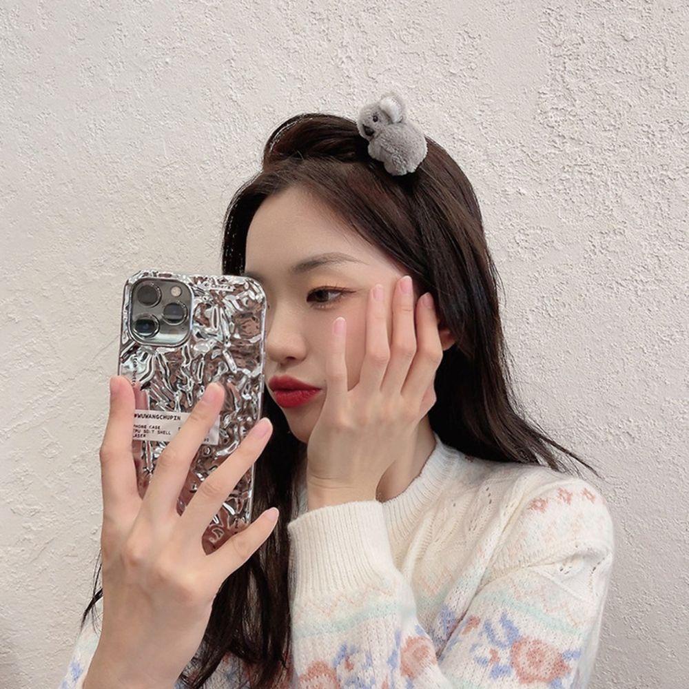 Kẹp Tóc Hình Gấu Koala Phủ Lông Dễ Thương Thời Trang Cho Bạn Gái