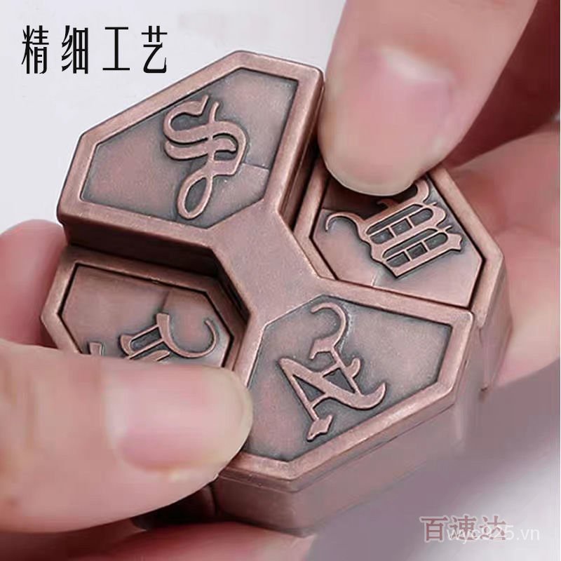 puzzleCâu Đố Ma Thuật Sinh Hợp Kim Mở Khóa Dành Cho Người Lớn Khó Khóa Đầy Đủ Đồ Chơi Bóng Mười Cấp Cao Chỉ Số IQ Giải Pháp
