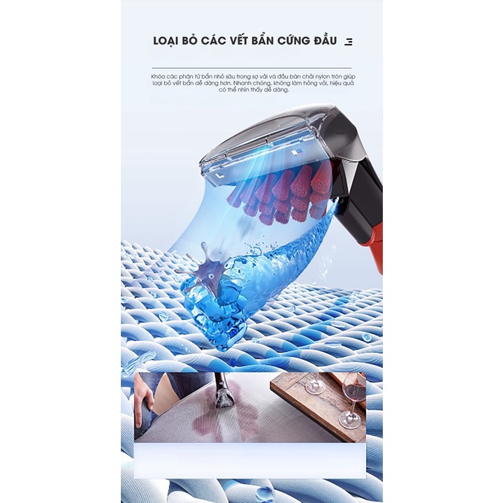 Máy Giặt Khô Diệt Khuẩn Nệm Thảm Sofa Bissell SpotClean