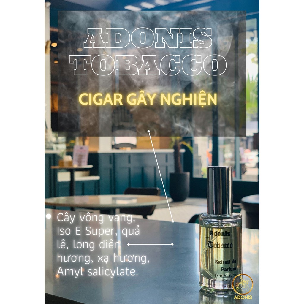 Nước Hoa Adonis Tobacco 50ml - Mùi Cigar gây nghiện | Thế Giới Skin Care